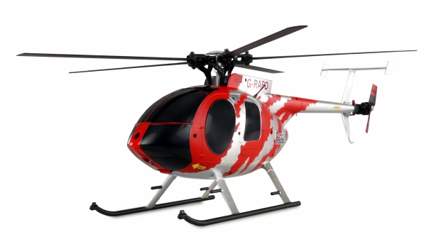 25334 AFX MD500E ZIVIL BRUSHLESS 4-KANAL 325MM HELIKOPTER 6G RTF ROT/SILBER